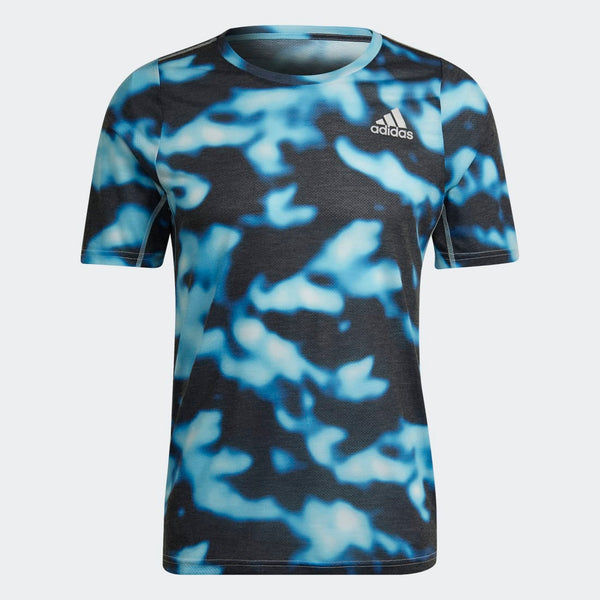 ADIDAS adidas Run Icons 3-Bar Allover Print Men's Tee
