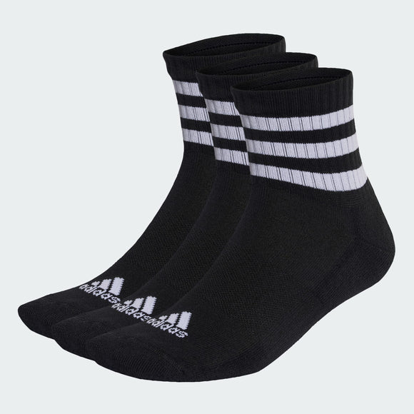 ADIDAS adidas 3-Stripes Cushioned Sportswear Mid-Cut 3 Pairs Unisex Socks