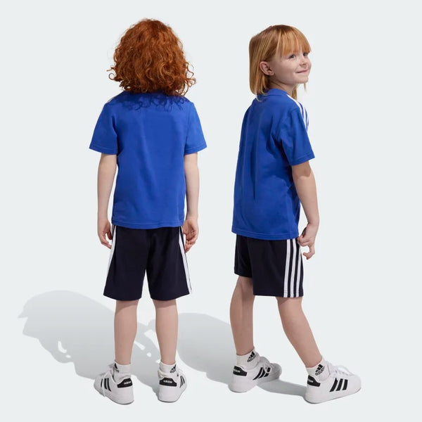 ADIDAS adidas Essentials 3-Stripes Kids Tee and Shorts Set