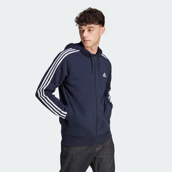ADIDAS adidas Essentials French Terry 3-Stripes Full-Zip Men's Hoodie