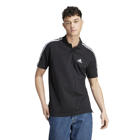 ADIDAS adidas Essentials Pique Embroidered 3 Stripes Men's Polo Shirts