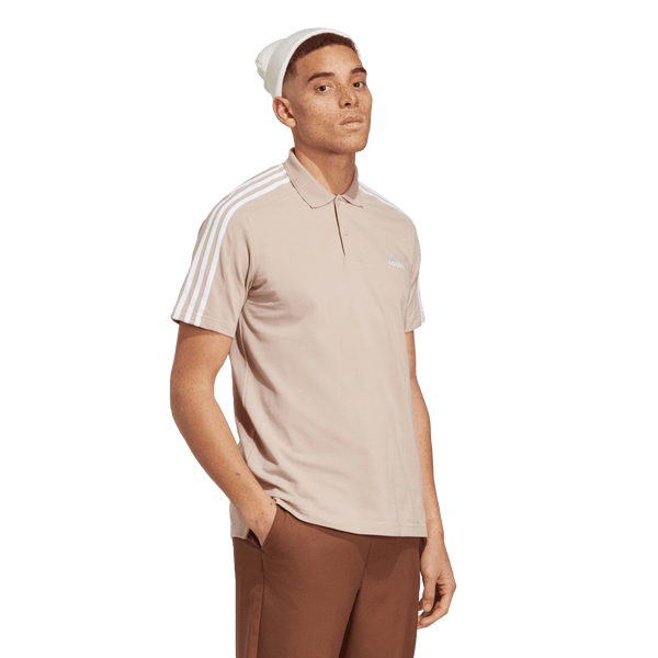 ADIDAS adidad Essentials Pique Embroidered 3-Stripes Men's Polo Shirts