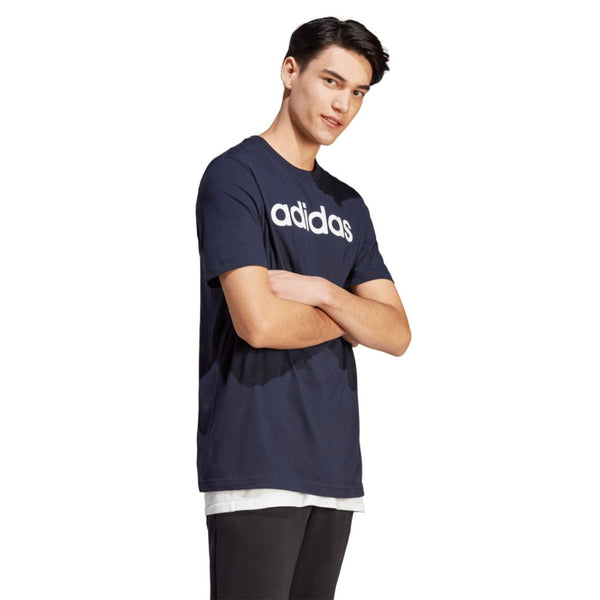 ADIDAS adidas Essentials Single Jersey Linear Embroidered Logo Men's Tee