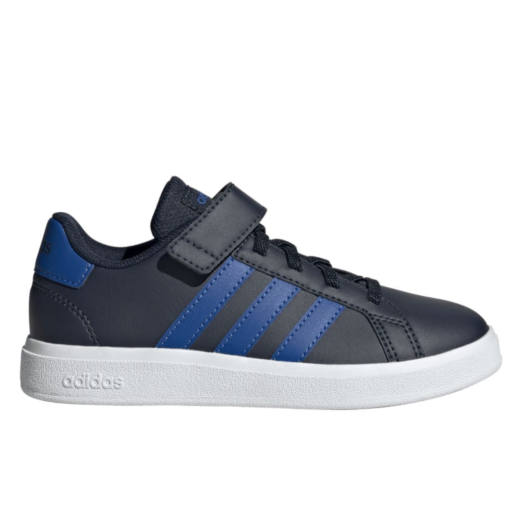 adidas Grand Court Elastic Lace and Top Strap Kid's Sneakers