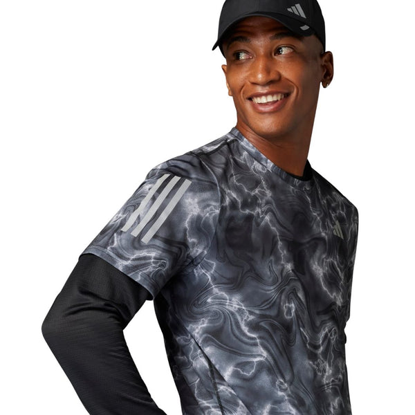 ADIDAS adidas Own The Run Allover Print Men's Tee