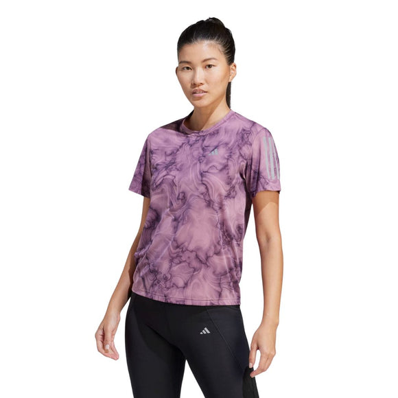 ADIDAS adidas Own The Run Allover Print Women's Tee