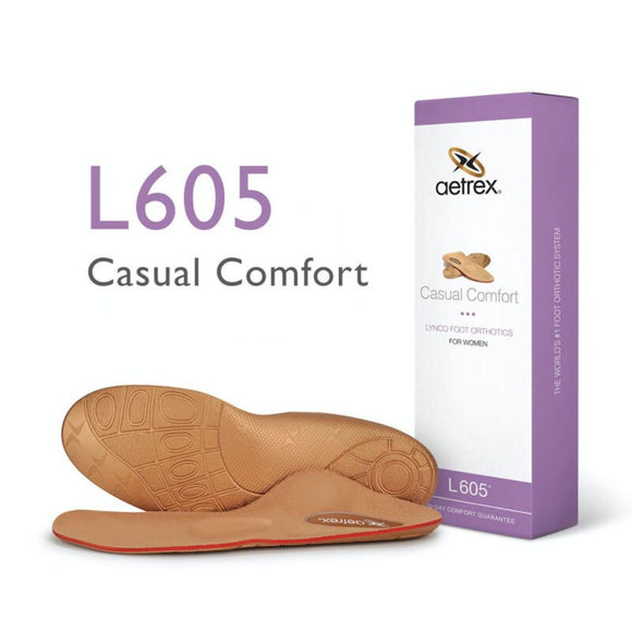 AETREX aetrex L605 Women's Casual Comfort Orthotics W/ Metatarsal Support (Support For Medium & High Arches)