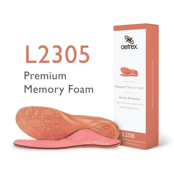 AETREX aetrex L2305 Women's Lynco Premium Memory Foam Insole (Support For Medium & High Arches)