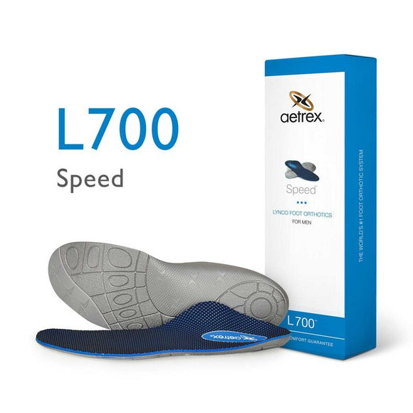 AETREX aetrex L700 Men's Speed Orthotics - Insole For Running (Support For Medium & High Arches)