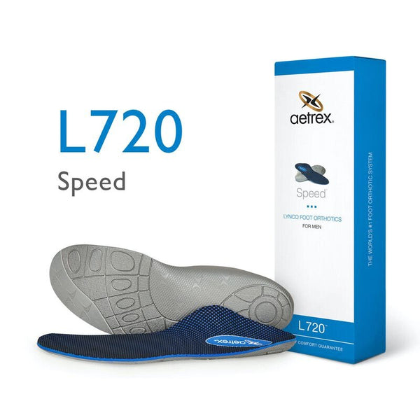 AETREX aetrex L720 Men's Speed Posted Orthotics (Support For Flat & Low Arches)