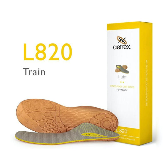 AETREX aetrex L820 Women's Train Posted Orthotics (Support For Flat & Low Arches)