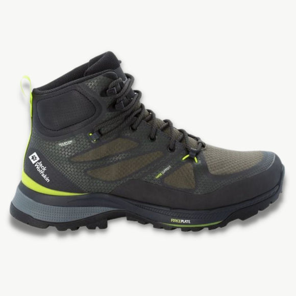 JACK WOLFSKIN jack wolfskin Force Striker Texapore Mid Men's Waterproof Hiking Shoes