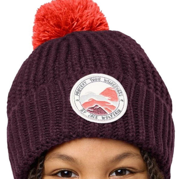 JACK WOLFSKIN jack wolfskin Pompom Badge Kids Beanie