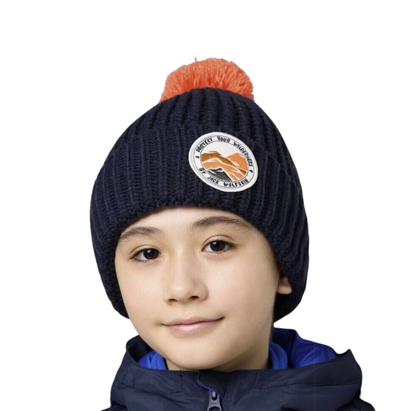 JACK WOLFSKIN jack wolfskin Pompom Badge Kids Beanie