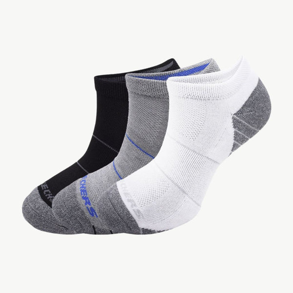 SKECHERS skechers 3 Pairs Extended Terry Low Cut Men's Socks