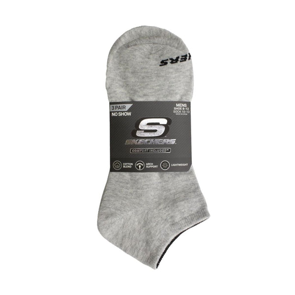 SKECHERS skechers Non-Terry 3-Pairs Unisex No Show Socks