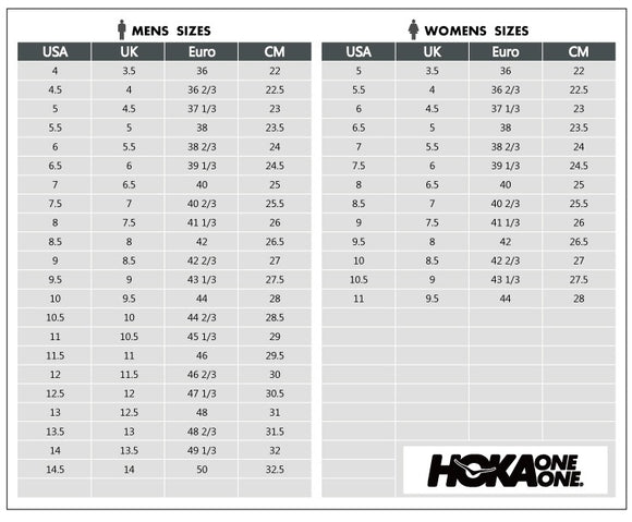 Hoka shoes sizing Clearance