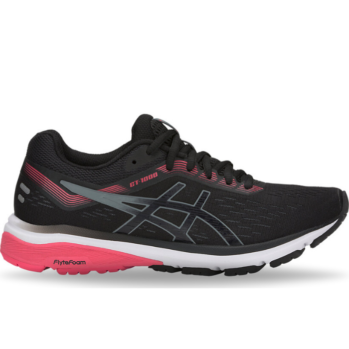 Asics gt-1000 7 (d) womens black stone grey hot sale