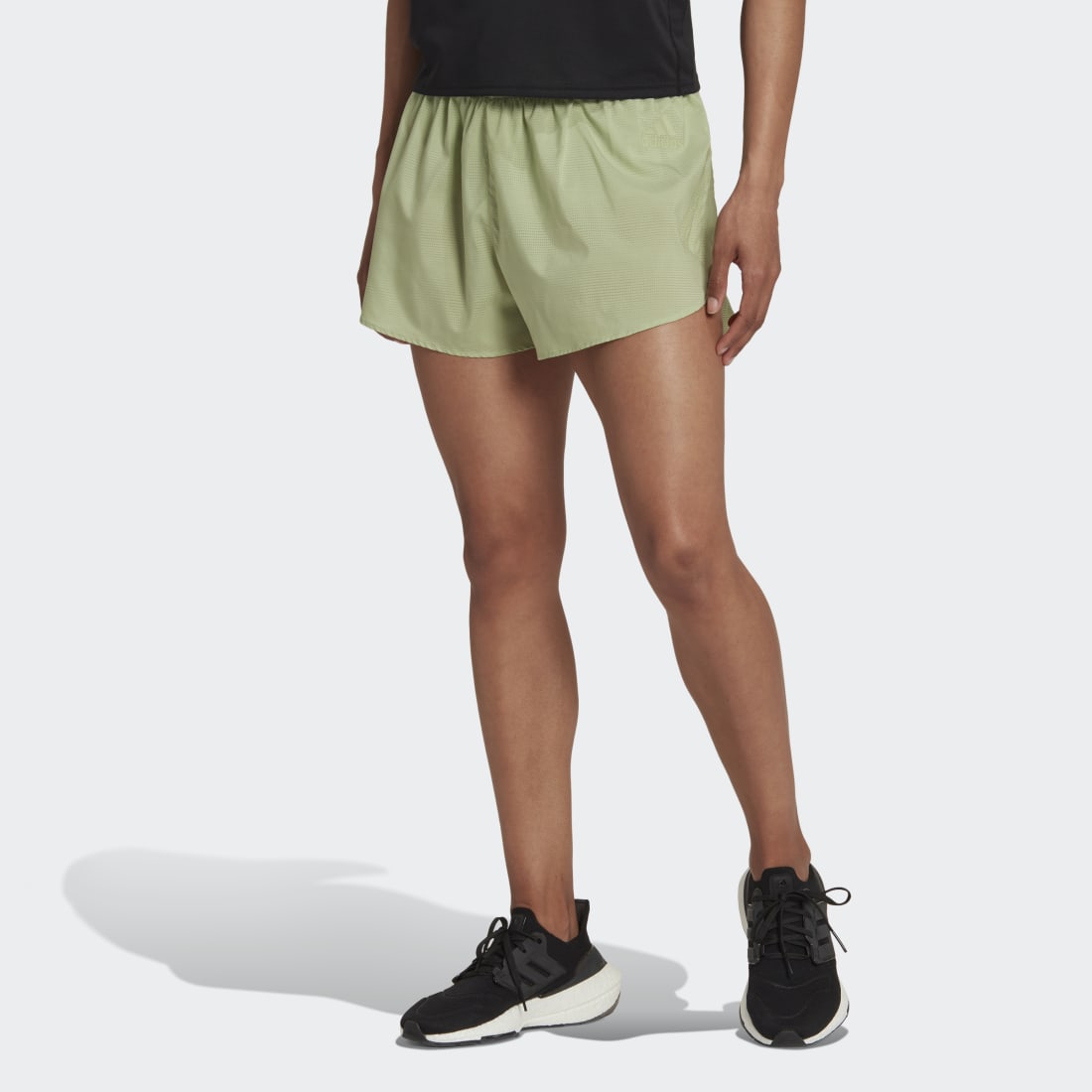 Adidas Lime Green Running Shorts Womens Adidas Adezero Women's