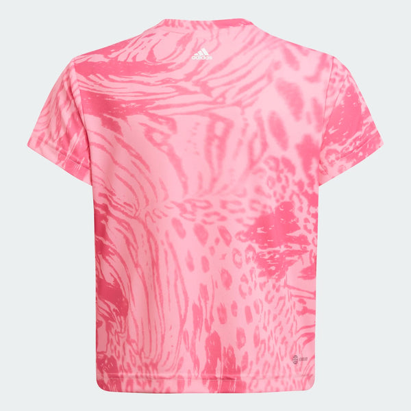 ADIDAS adidas AEROREADY Sport Icons Animal Print Kids Tee