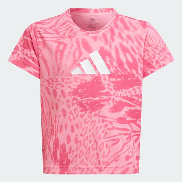 ADIDAS adidas AEROREADY Sport Icons Animal Print Kids Tee