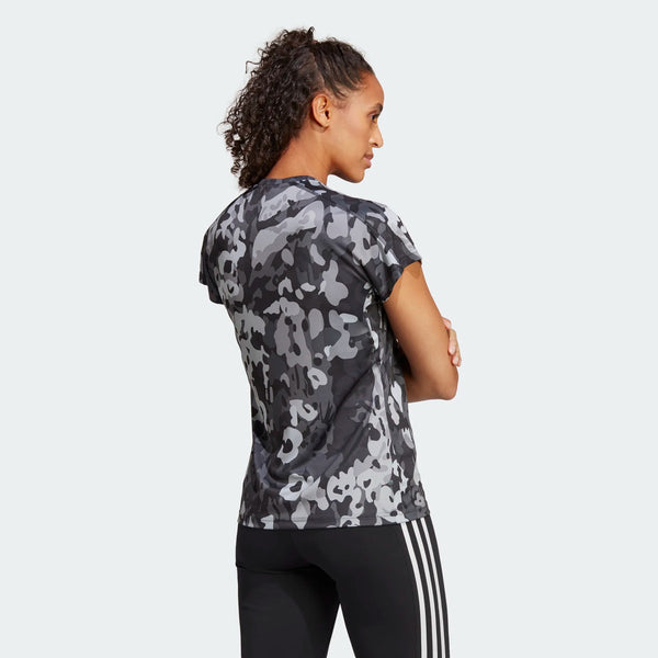 ADIDAS adidas AEROREADY Train Essentials Minimal Branding V-Neck Floral Print Women's Tee