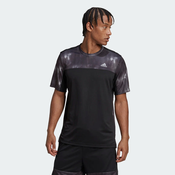 ADIDAS adidas AEROREADY Workout Chalk Print Men's Tee