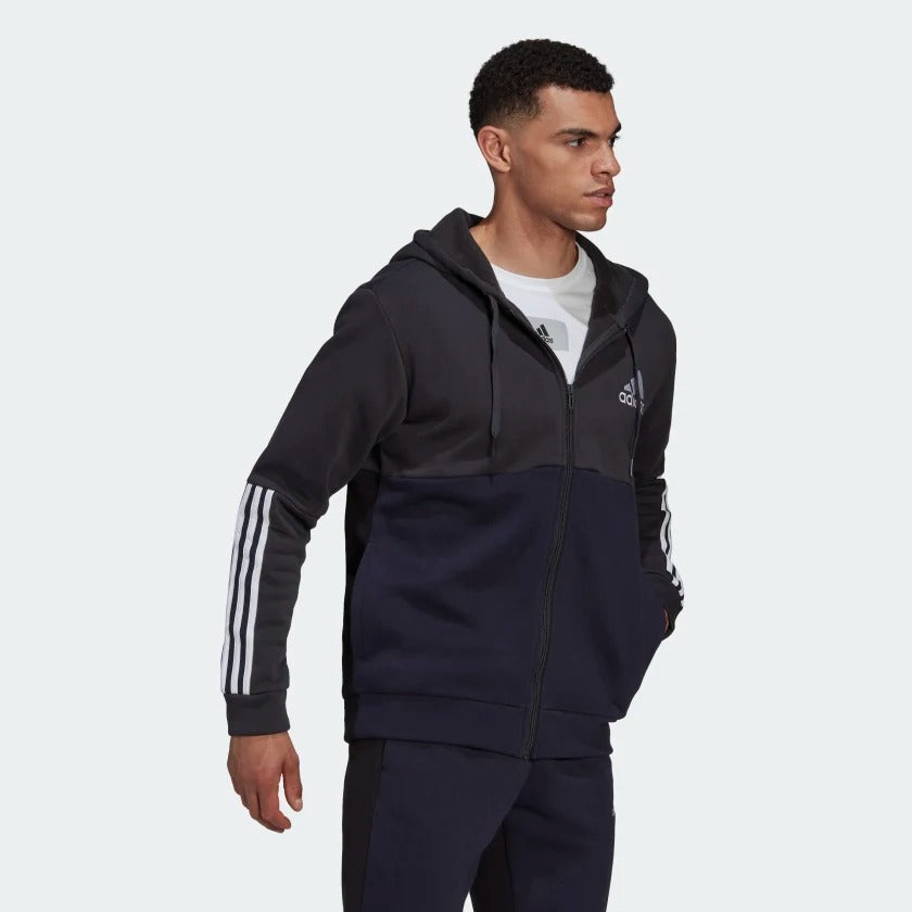Adidas essentials full zip hoodie store
