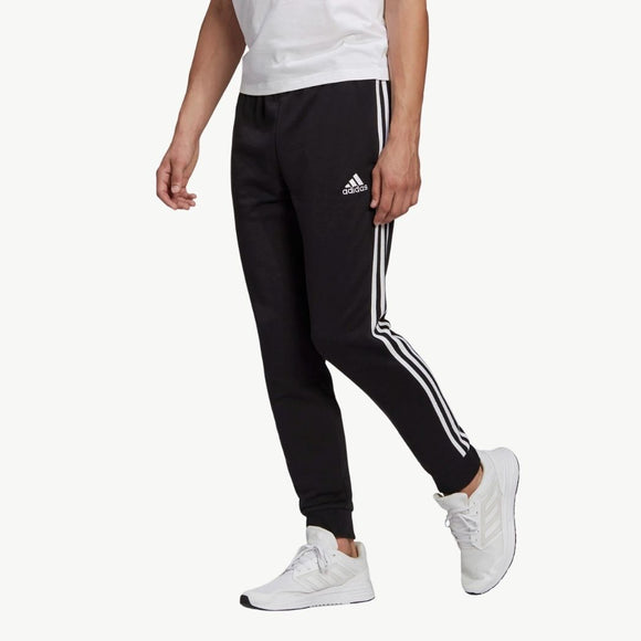 ADIDAS adidas French Terry Tapered Cuff 3-Stripes Men's Pants