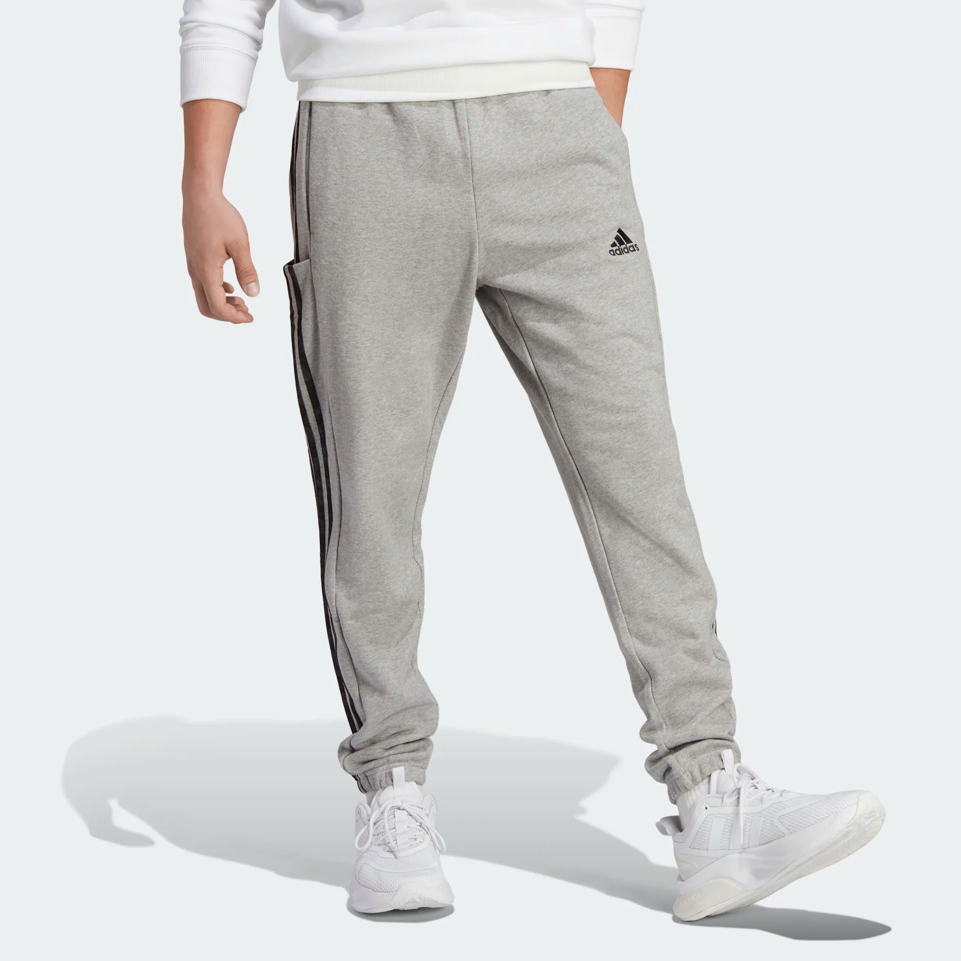 Mens Pants Gray Adidas Track Pants Adidas Originals Premium