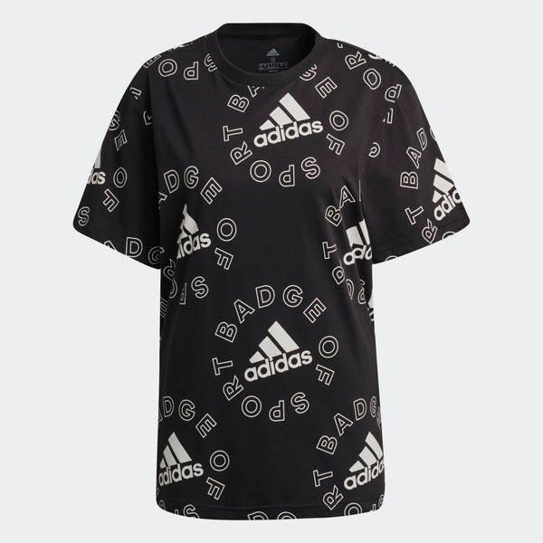 ADIDAS adidas Essentials Logo Allover Print Women's Tee