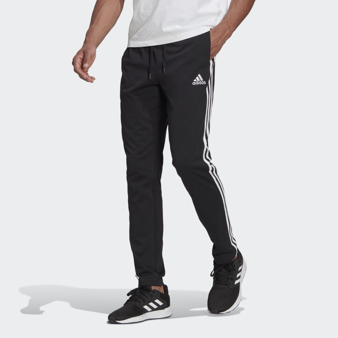 adidas Essentials Fleece Tapered Cuff 3Stripes Mens Pants  SportsPower  Australia
