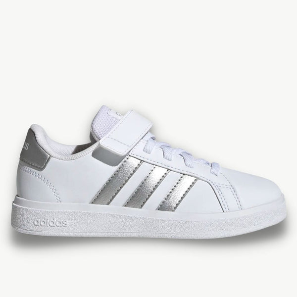 ADIDAS adidas Grand Court Court Elastic Lace and Top Stap Kids Sneakers