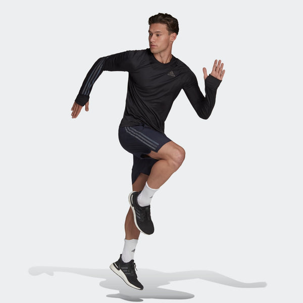 ADIDAS adidas Run Icon Full Reflective 3-Stripes Men's Long Sleeves