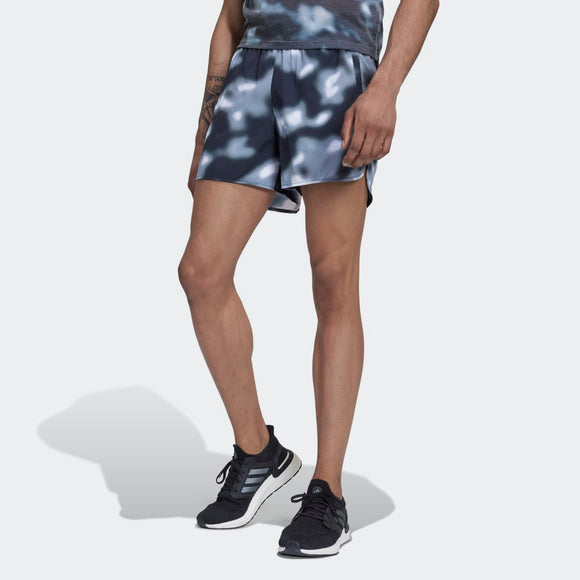 ADIDAS adidas Run Icons Logo Graphic AOP Men's Shorts