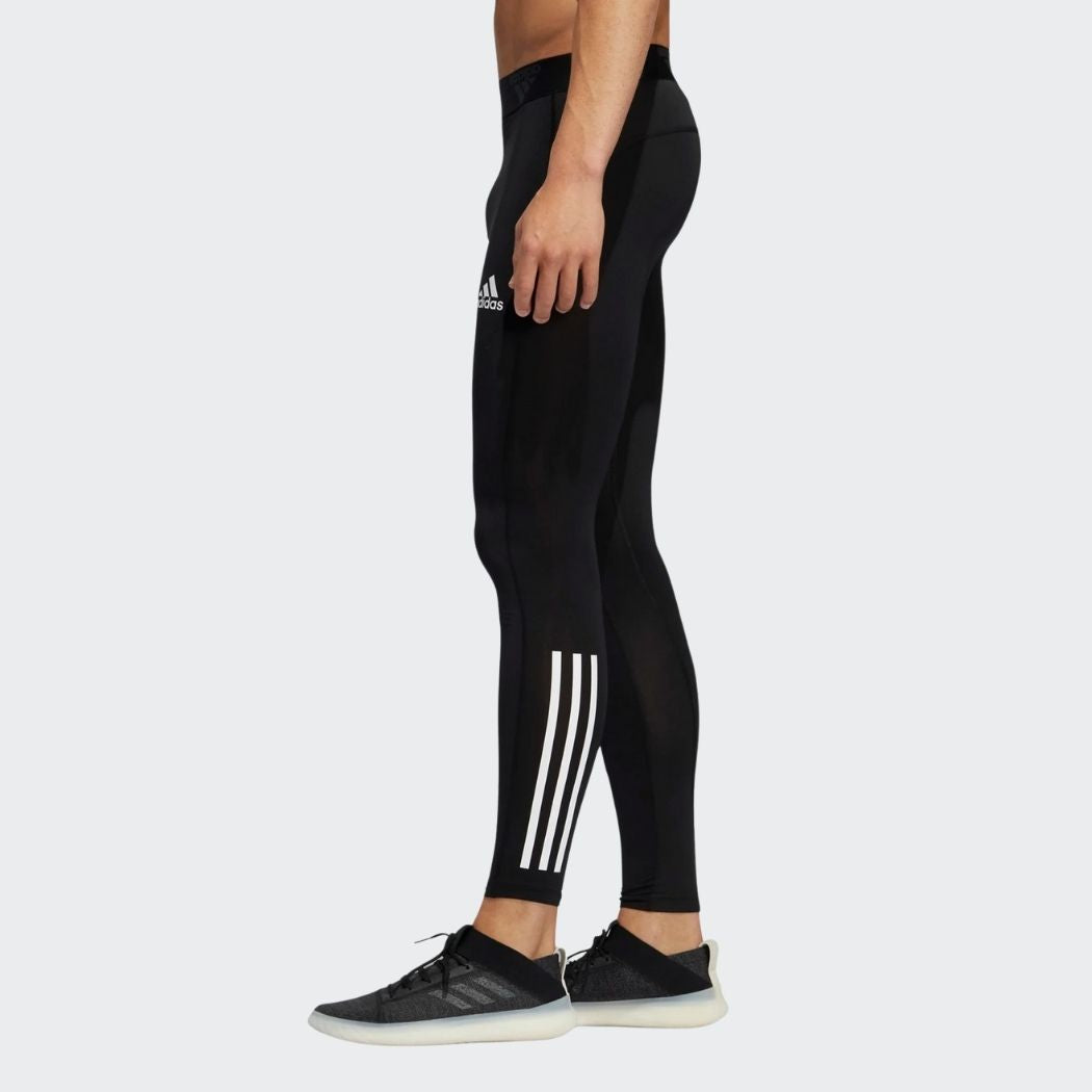  adidas mens TechFit ST 3-Stripes Tights Black Small : Clothing,  Shoes & Jewelry