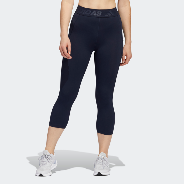 Adidas 3 stripe sales three quarter tights ladies