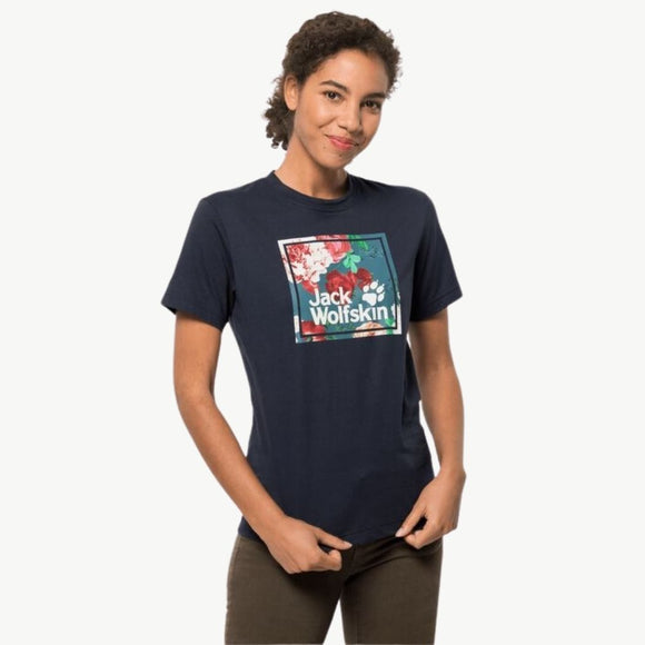 JACK WOLFSKIN jack wolfskin Flower Logo Women's Tee