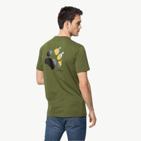 JACK WOLFSKIN jack wolfskin Rainbow Paw Men's Tee