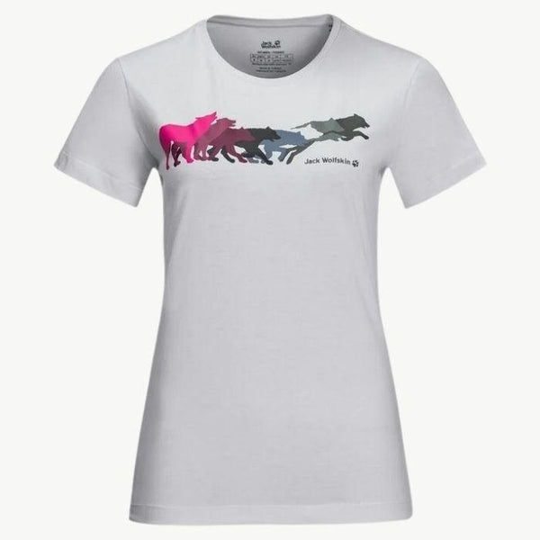 JACK WOLFSKIN jack wolfskin Rainbow Wolf Women's Tee